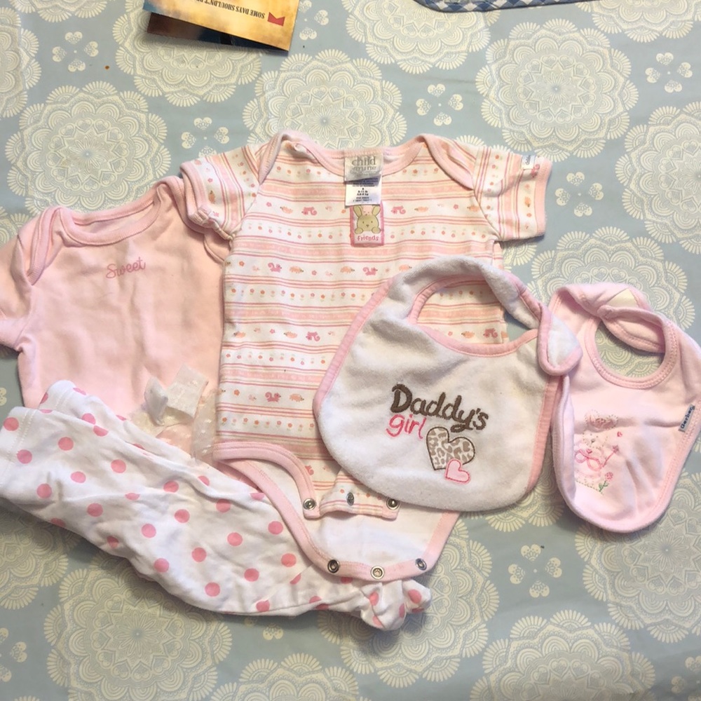 Pink Infant Girl outfit 🦋🦋